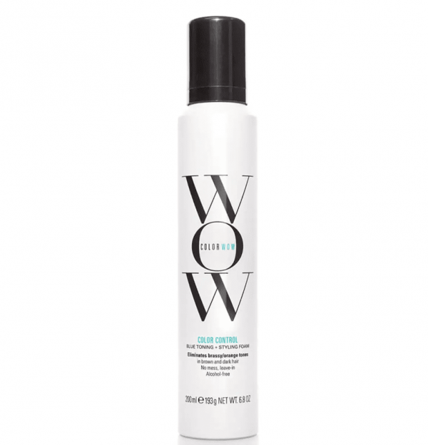 Colour control toning + styling foam for brunette hair
